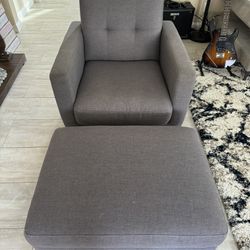 Single Seat Sofa With Stool