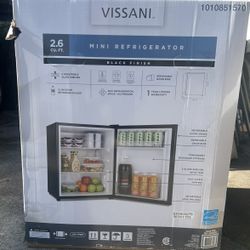 Brand New Vissani 2.6 Cu Ft. Black Refrigerator! 