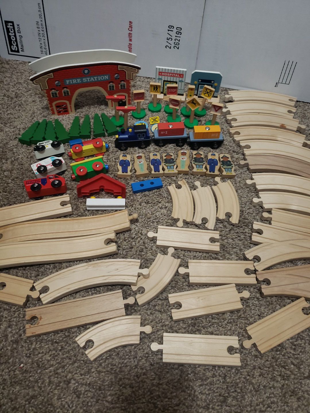 Play Train Wood Set