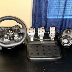 Steering Wheel With Brakes And Mic  And Clutch 