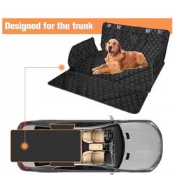 PETICON SUV Cargo Liner for Dogs, Waterproof Pet Cargo Cover Dog Seat Mat for SUVs Sedans Vans with Bumper Flap Protector, Non-Slip, Large Size Univer