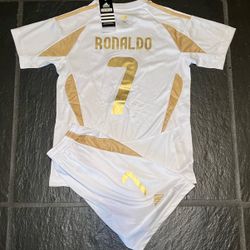 Soccer  kids sizes Jerseys jersey Ronaldo futbol Portugal 🇵🇹 Messi Argentina set Ronaldosizes22,24,26,28,4,6,7,8,9,10,11,12 years old Neymar jr Bras