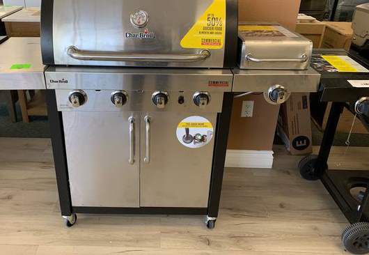 Brand New Stainless Steel Char-Broil BBQ Grill! OO