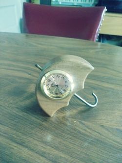 Besler wooden table clock