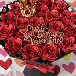 Valentines Day Paper Flower Bouquets 