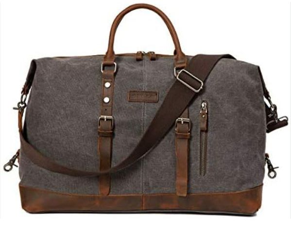 ORIENTAL GLORY Weekender Bag for Men Overnight Canvas Carry On Travel Duffel Bag