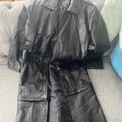 Vintage Genuine Italian Leather 3 coats in 1