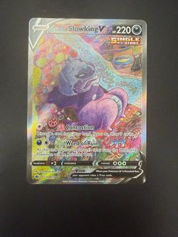 Pokemon, Galarian Slowking V (Alternate Full Art) - SWSH06: Chilling Reign