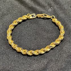 Vtg Napier Pat. Goldtone Bracelet 6 1/2”
