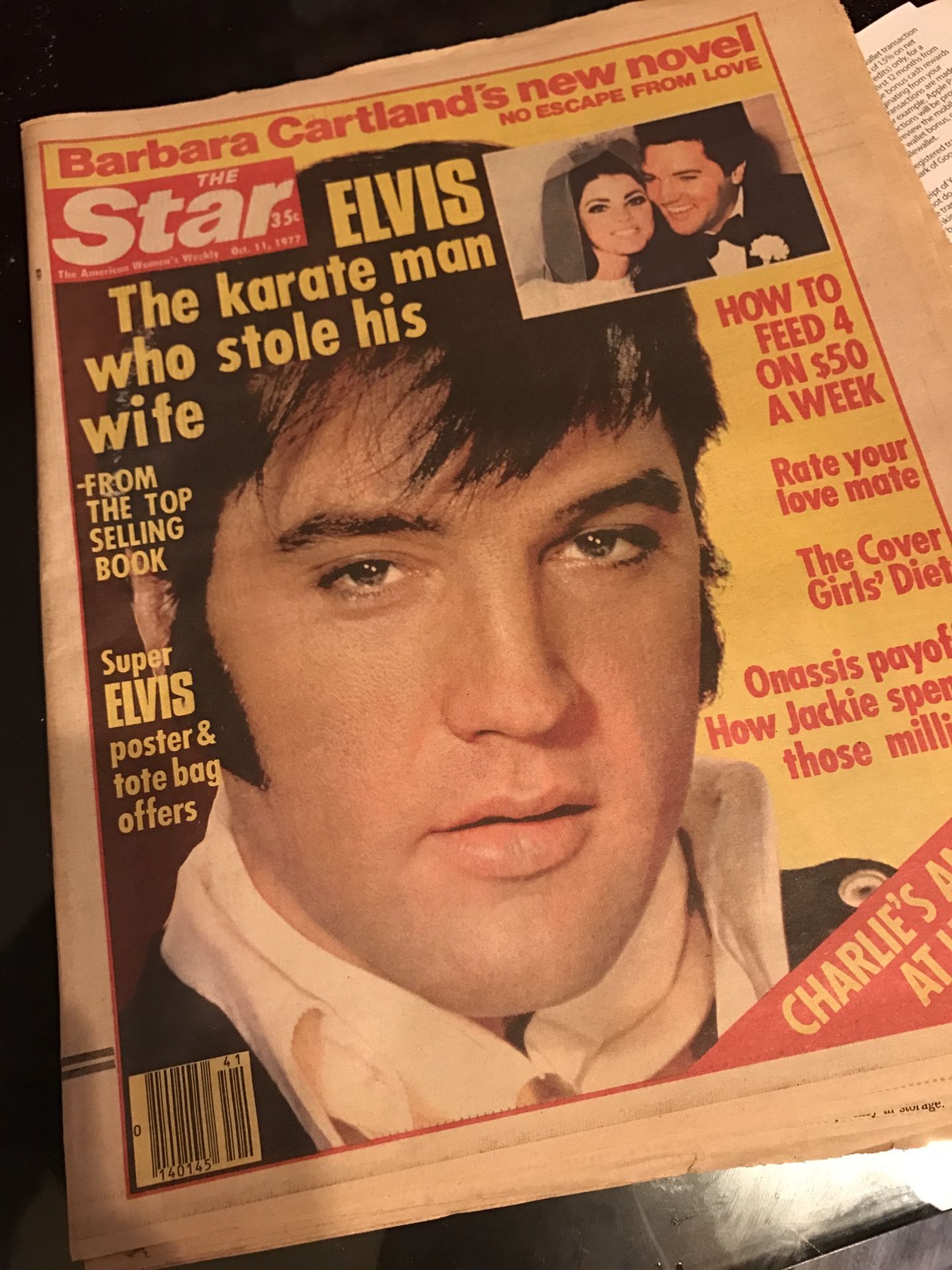 Vintage Elvis Presley The Star and National Enquirer Magazine Newspapers