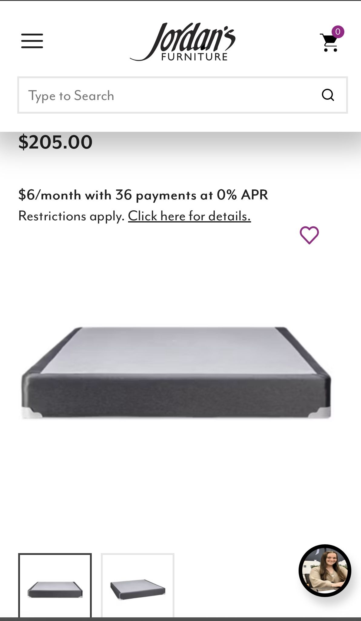 Jordan’s Queen Mattress Box Spring