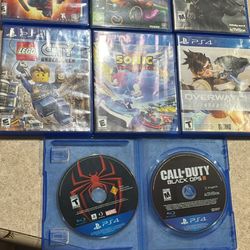 PS4 Video Games $10 Each 