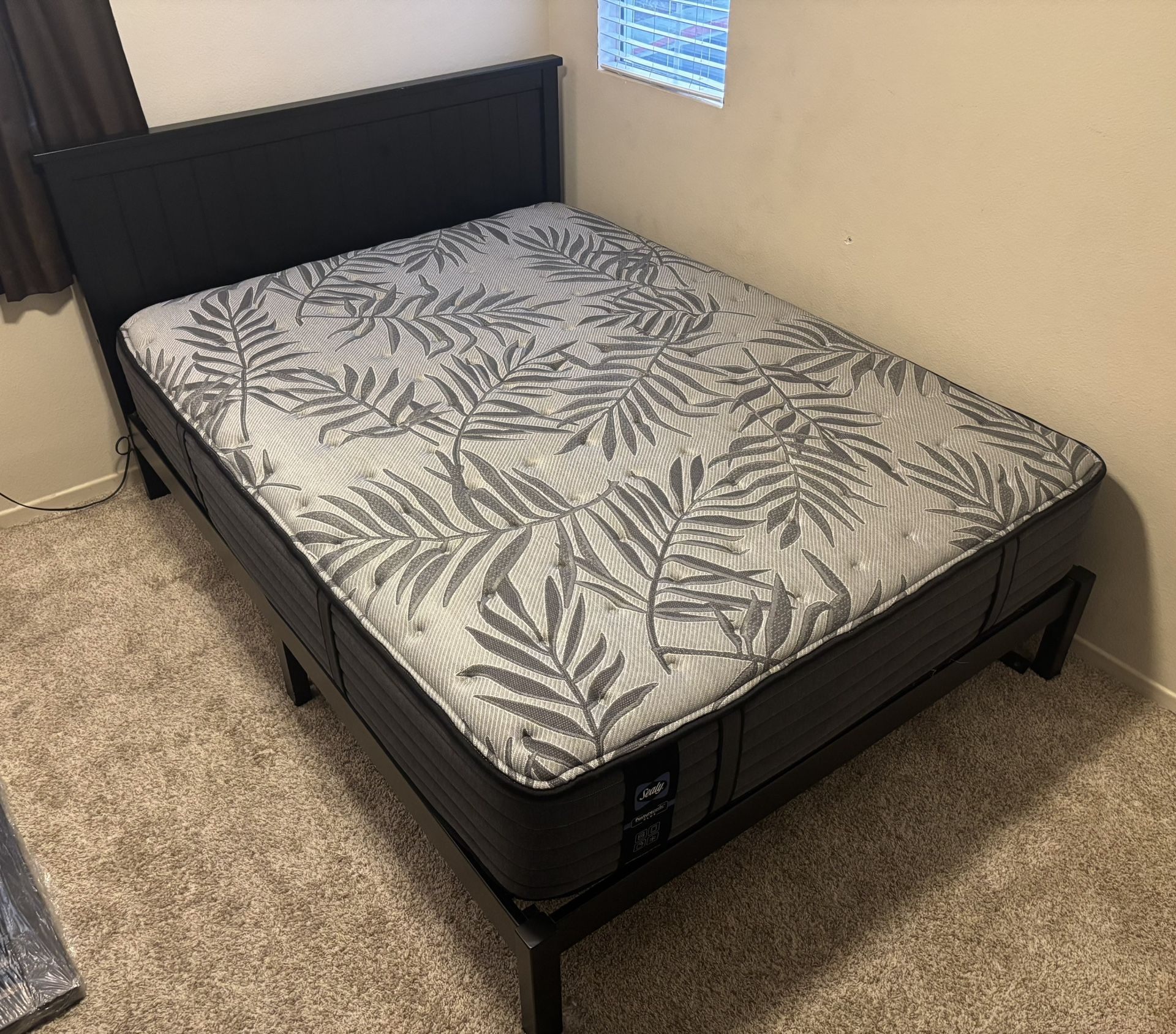 Queen Bed frame and Mattress