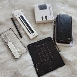 Samsung Galaxy Z Fold 6 1TB + Accessories Bundle (S Pen, Travel Adapter, Case, Wallet)