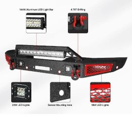 Front Bumper With Light Bar
