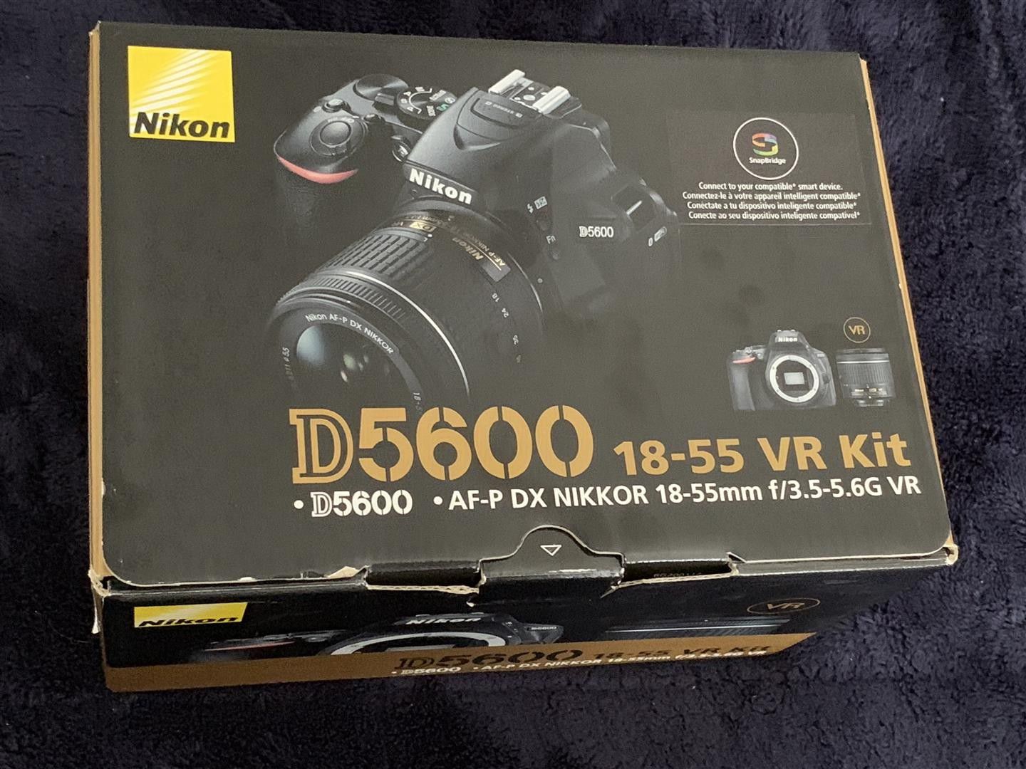 Nikon D5600 DSLR Digital SLR Camera with 18-55mm Lens - Black USA MODEL