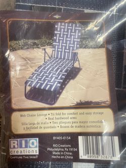 Rio Brand chaise lounge- web-New in packaging