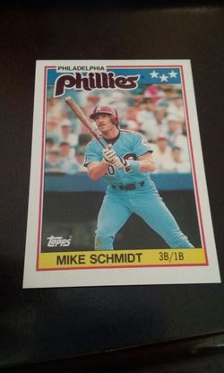 Mike Schmidt mini baseball card