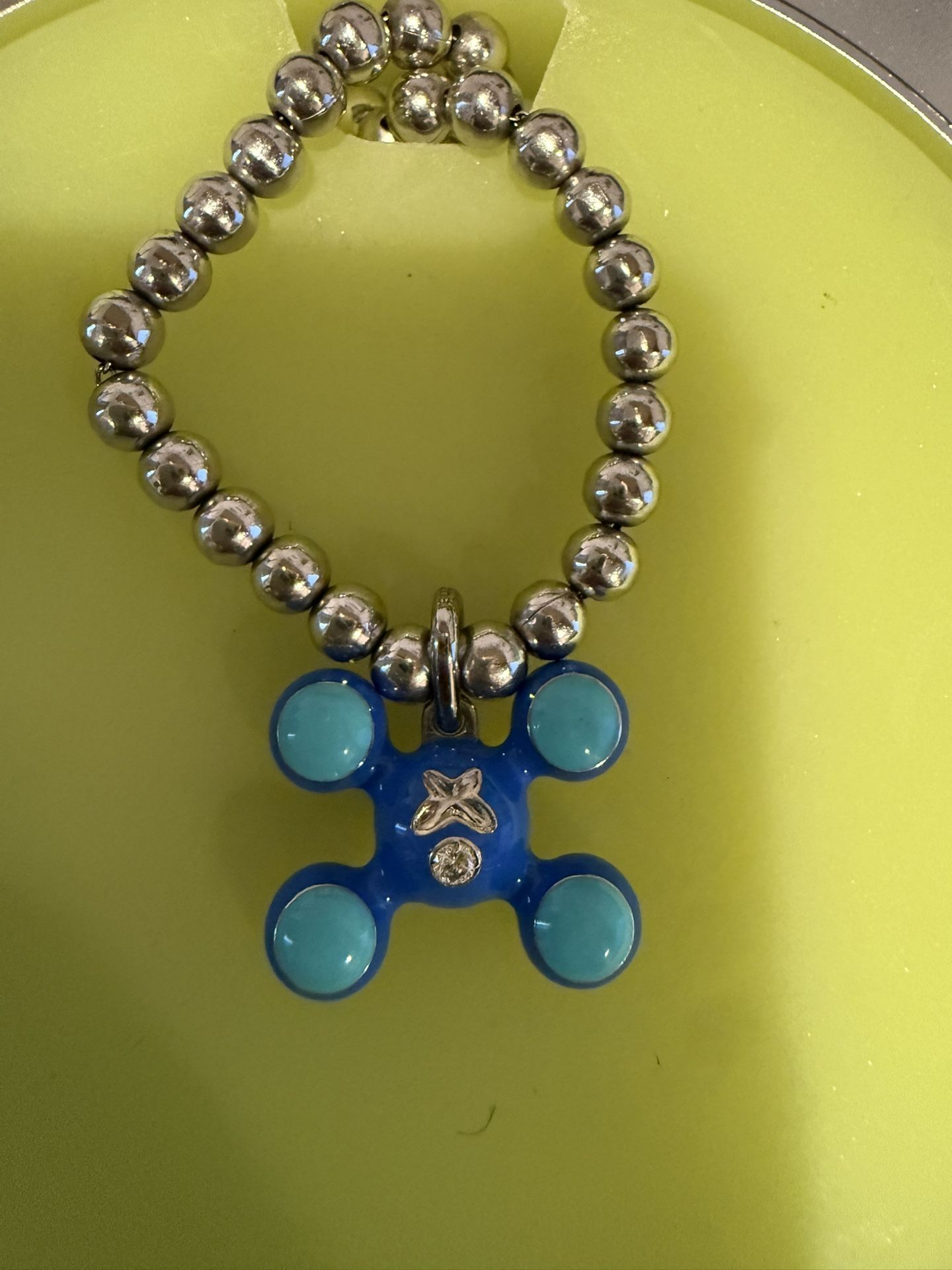 Homer Sphere Legs Pendant Silver/chet Blue