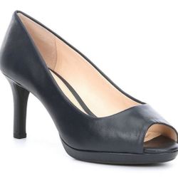 Alex Marie Brockner Leather Peep Toe Hills Size 9 Womens