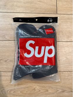 Supreme black Socks 100% authentic