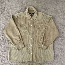 Forever 21 Women’s Corduroy Button Up Size S