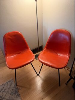 Pair of Herman Miller Eames Wire Chair - DKX-1