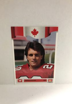 1992 AW SPORTS FOOTBALL PROMO CARD SET OF 2