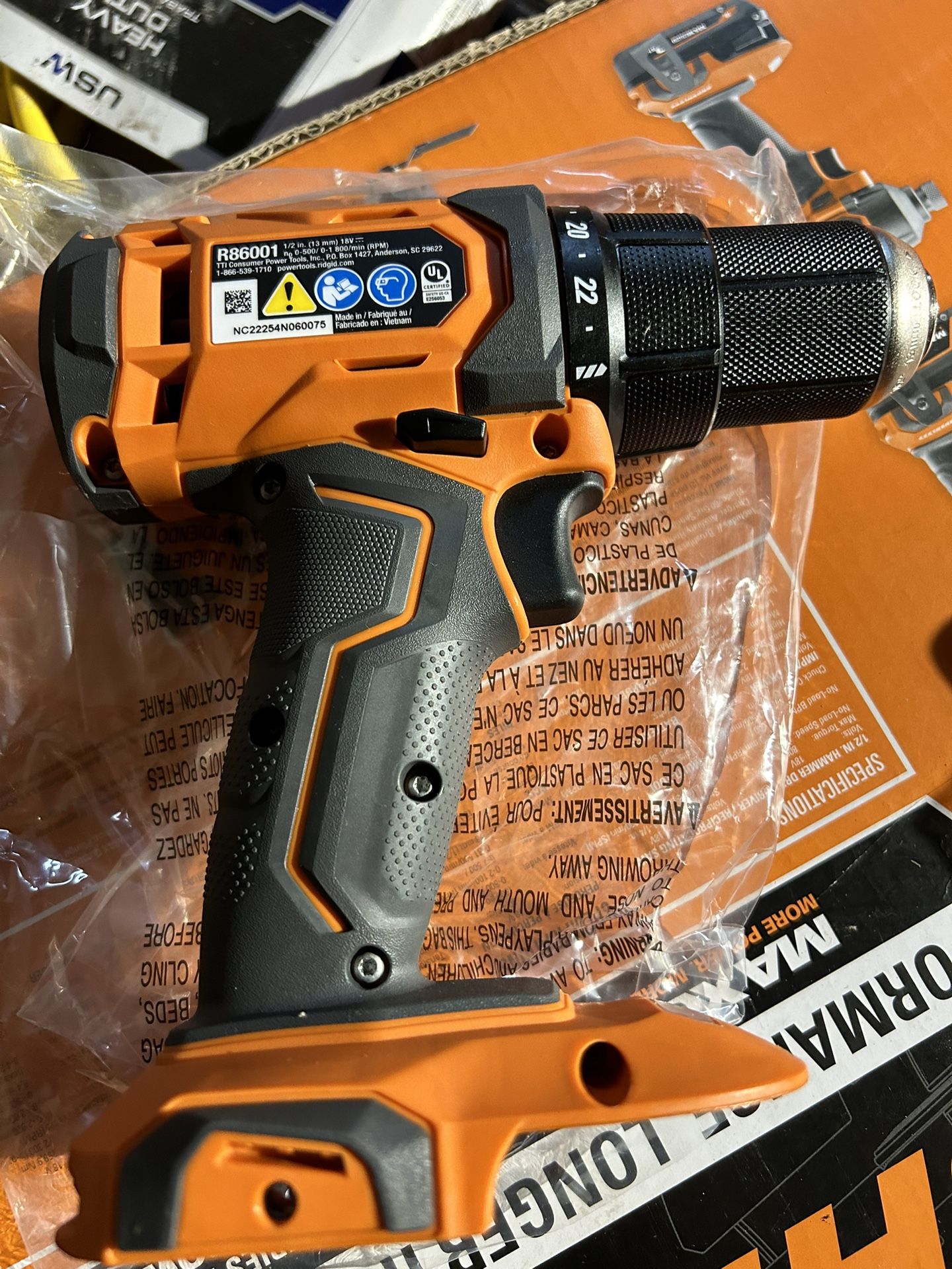 18v drill ridgid