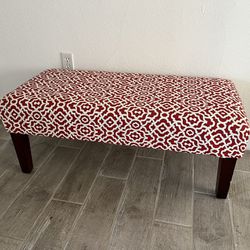 Red Design Ottoman 