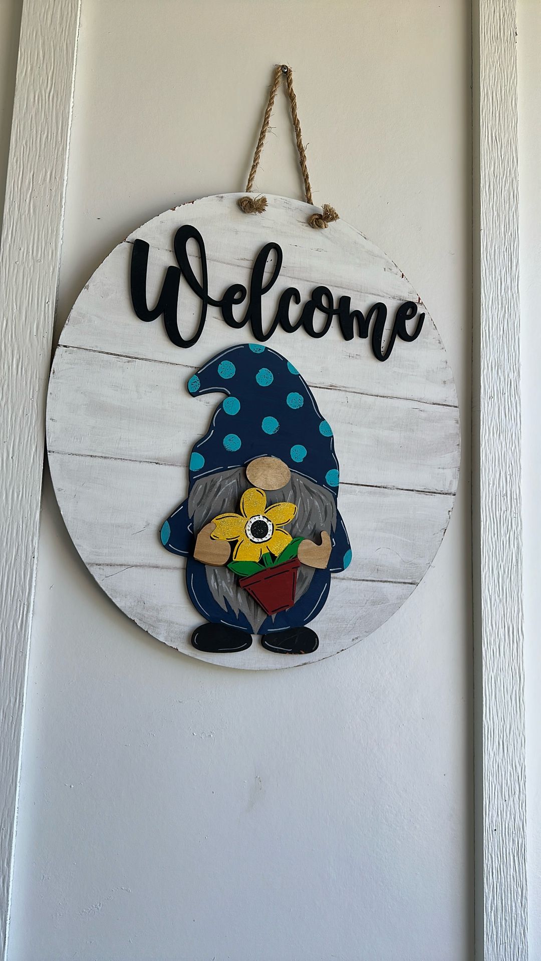 Welcome Gnome interchangeable Sign