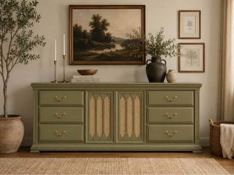 Vintage Solid Wood Credenza or Dresser