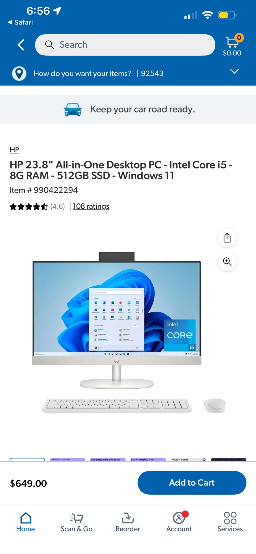 Desktop Computer HP All In One