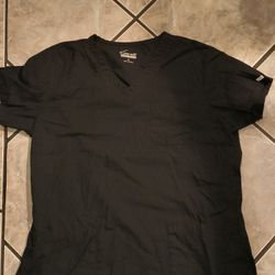 Butter-Soft Originals Black Scrub Top - Size Medium