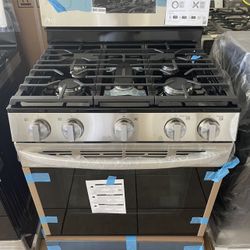 Lg ThinQ 5 Burner InstaView Door Convection Oven,Built In Air fryer And Easy And Self Cleaning 