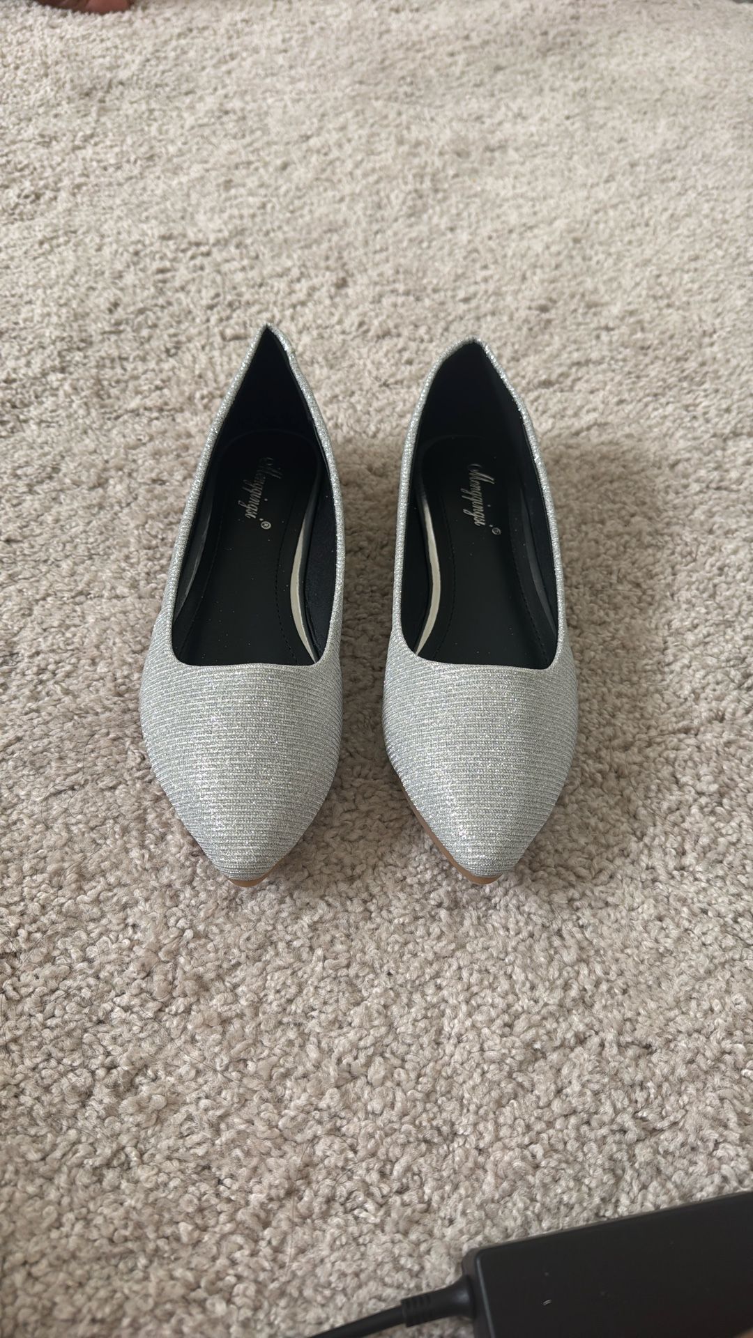 Brand new silver flats 