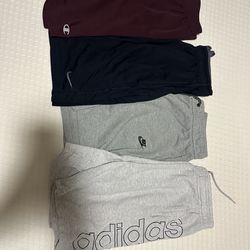 4 Pairs of Shorts Nike Champion Adidas Size M 