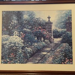 Wooden Framed Floral Photo