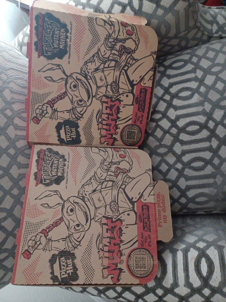 Tmnt Pizza Hut Limited Edition Pizza Boxes