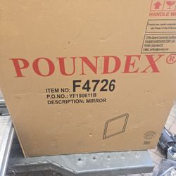 Black Dresser Mirror 40" ×38"