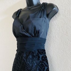 BANDOLINO, Black Midi Dress, Size 12 😍