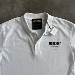 NEW Moschino Couture AUTHENTIC Short Sleeve Polo US Size  Large /40