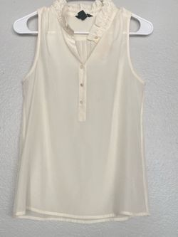 J-Crew Sleeveless blouse size 0 runs like Small great quality $5