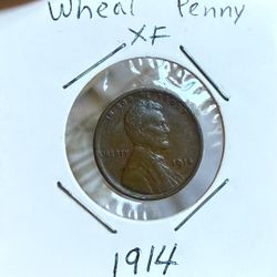 1914 Lincoln Wheat Penny XF