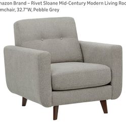 Mid century Modern Chair and Ottoman