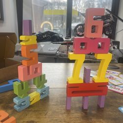 Number Wooden Lego 