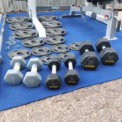 Pro HR500 Fitness Gear Squat rack / gym / gymnasio / Olympic Weight Plates / pesas / bench press / Power Rack / Fitness