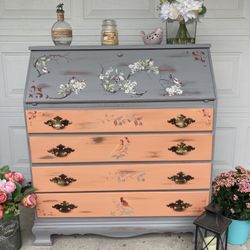 Beautiful Secretary Desk Vintage 