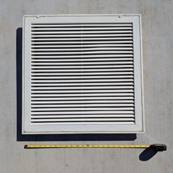 return air filter grille 🌬️ HVAC parts 🌬️ 20" x 20"  white steel for a/c system