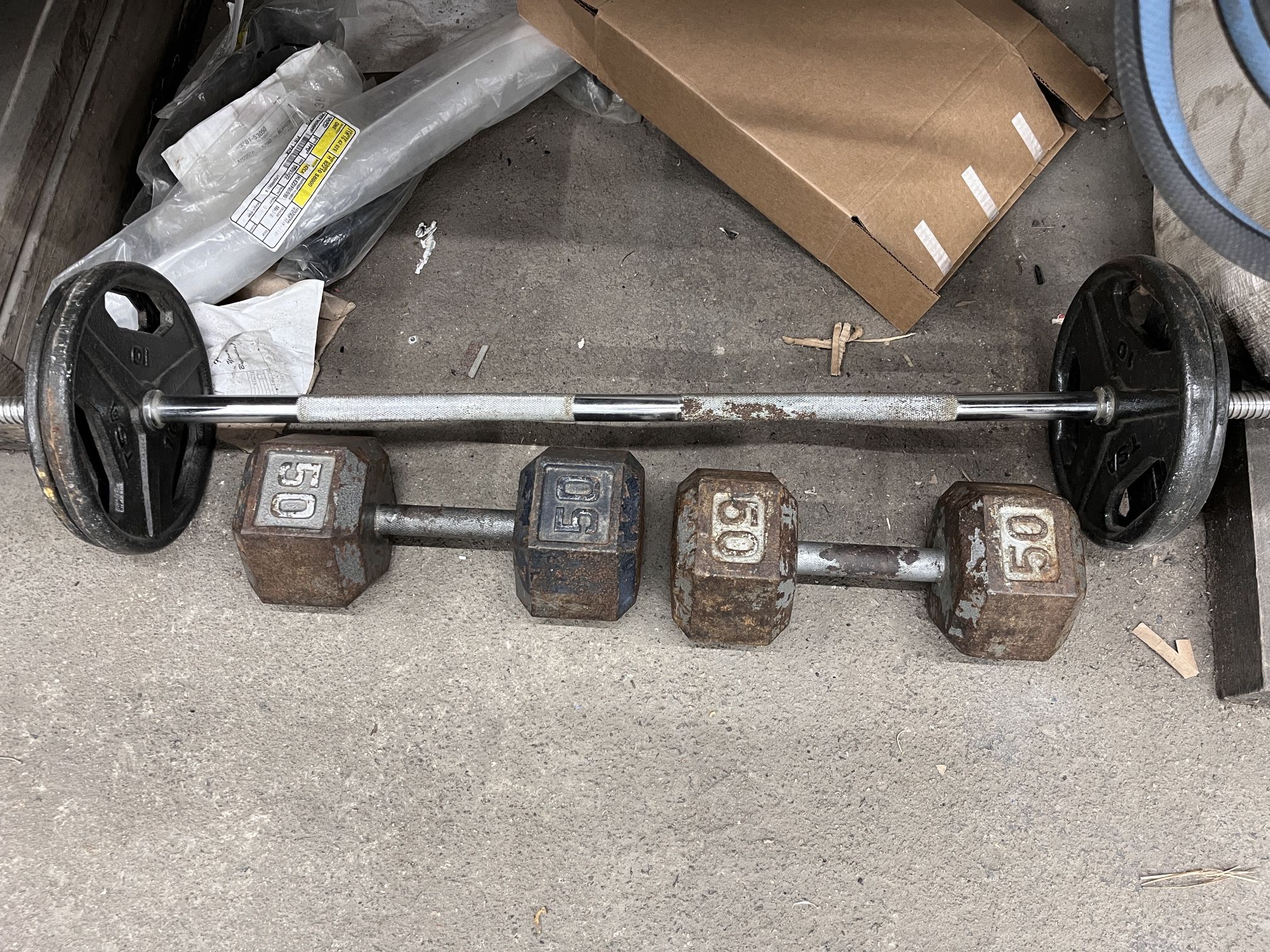 50 Pound Dumbbells